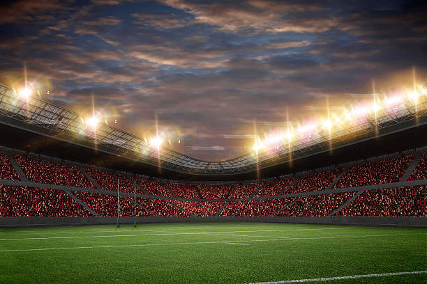 estadio de rugby - equipo de rugby fotografías e imágenes de stock