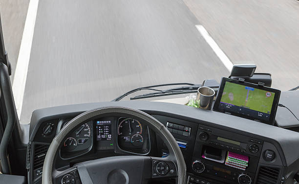 istock View from above on dashboard of the truck 503388914
