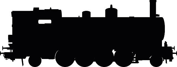 열차 - train steam train vector silhouette stock illustrations