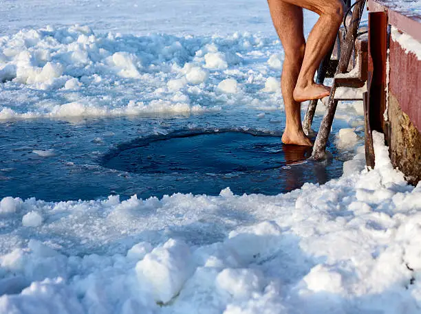 Photo of Ice hole swimming