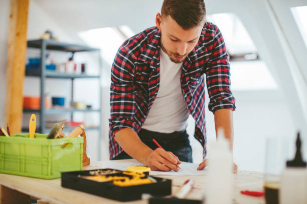 istock Furniture Designer working in His Workshop 503390960