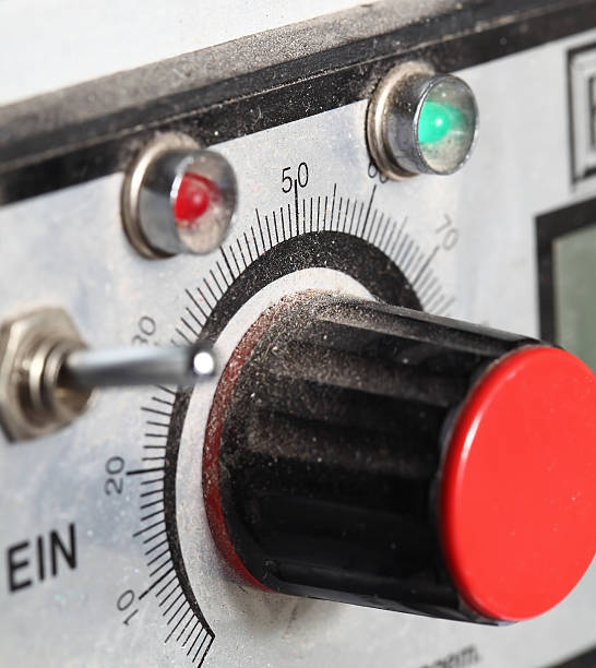istock Switches of obsolete old machine 503391158