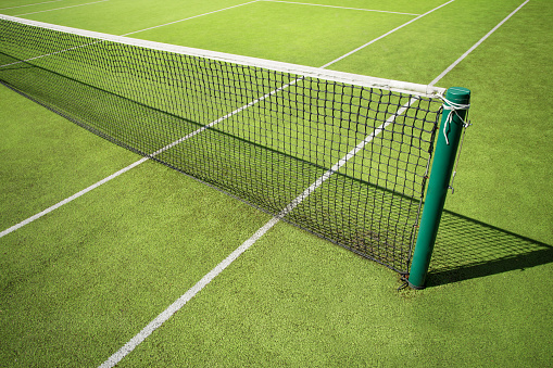 Open-air tennis court