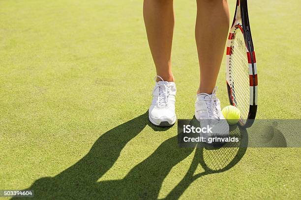 Tennis Player Stock Photo - Download Image Now - Grass, Tennis, 2015