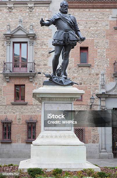 Statue Of Alvaro De Bazan Spanish Admiral On Xvi Century Stock Photo - Download Image Now