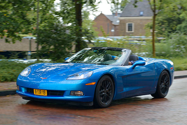 C6 Blue Convertible Corvette