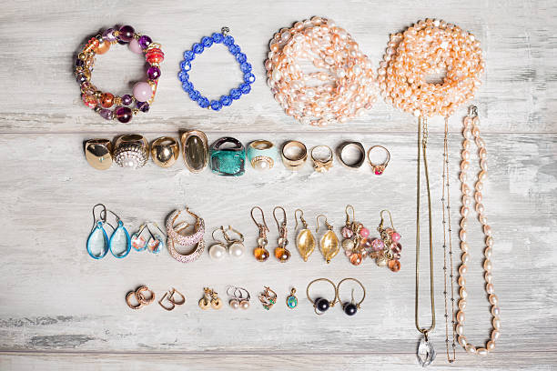 Organized set  of jewelry