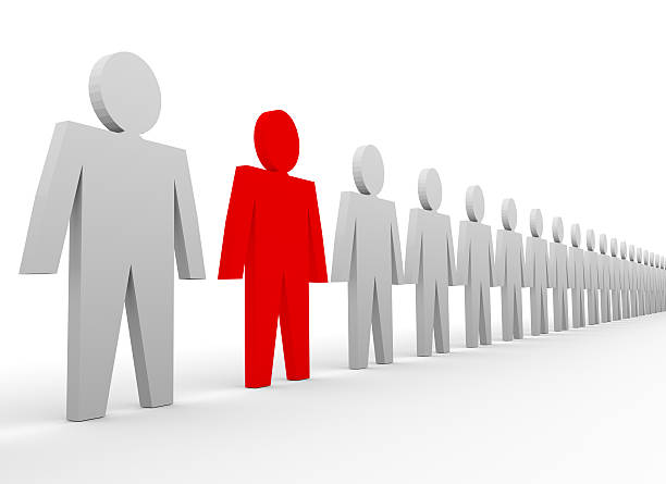istock Individuality - stand out of a crowd 503396954
