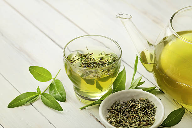 tè - tea leaves chinese tea green tea tea foto e immagini stock