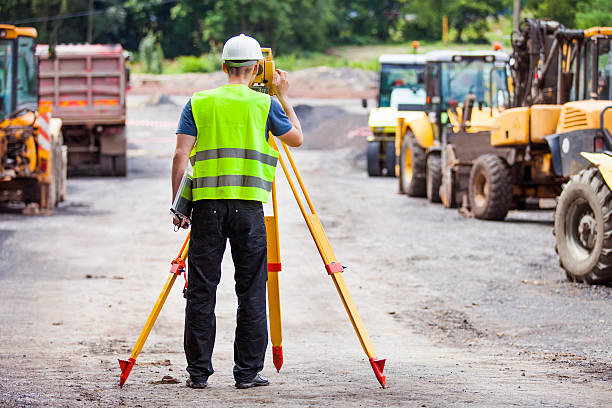 istock Land surveyor working with a total station. 503401193