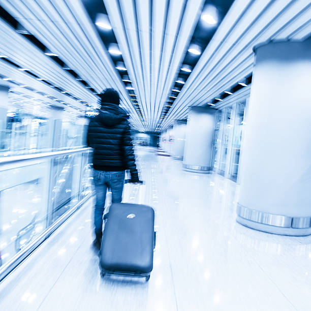 istock Passenger in the Beijing airport,motion blur 503401865