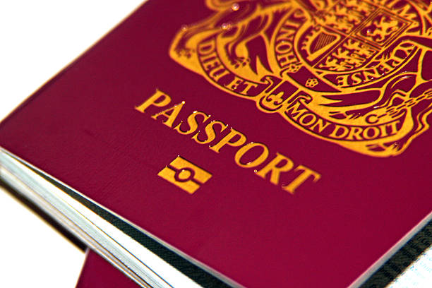 istock Close up of a British Passport 503403931
