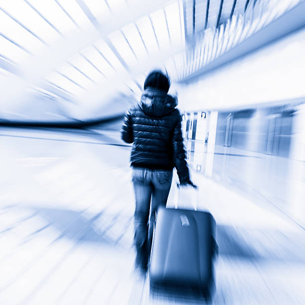 istock Passenger in the Beijing airport,motion blur 503404161