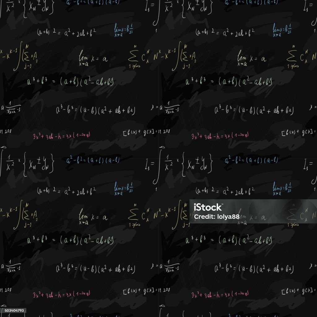 Formulas Background Simple Seamless Formula Background Stock Illustration - Download Image Now ...
