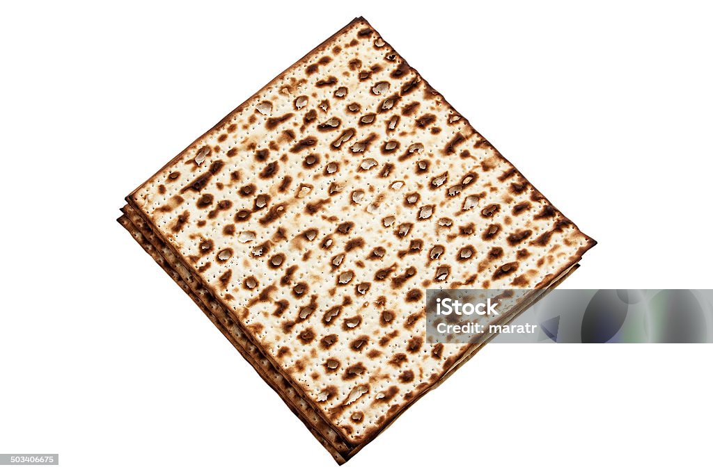 matzah jewish passover matzah isolated on white Backgrounds Stock Photo