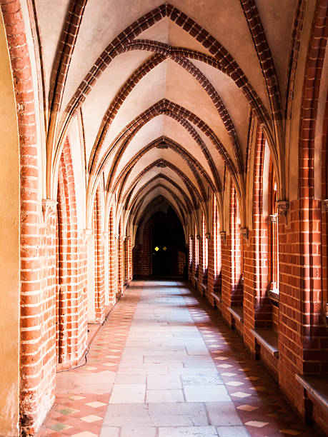 istock Cloister with gothic rib vault ceiling 503414034