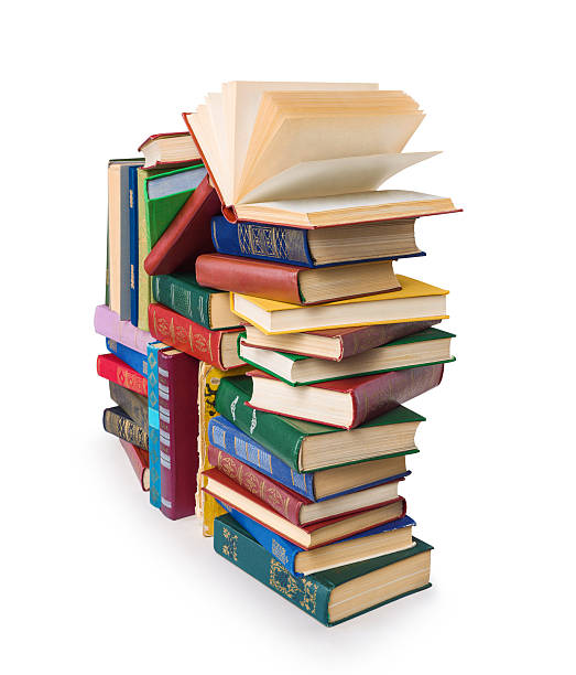 istock Big pile of books isolated on white background 503414608