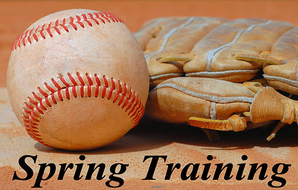 野球 - baseball spring training baseballs sports glove ストックフォトと画像