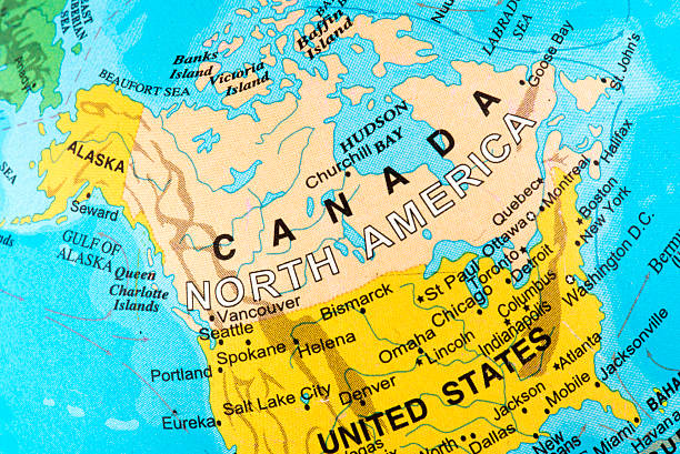 istock Map of Canada in North America 503417064