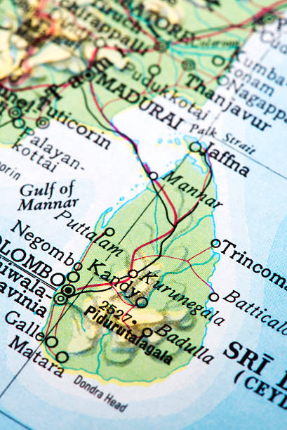 istock Map of Sri Lanka (Ceylon) 503417586
