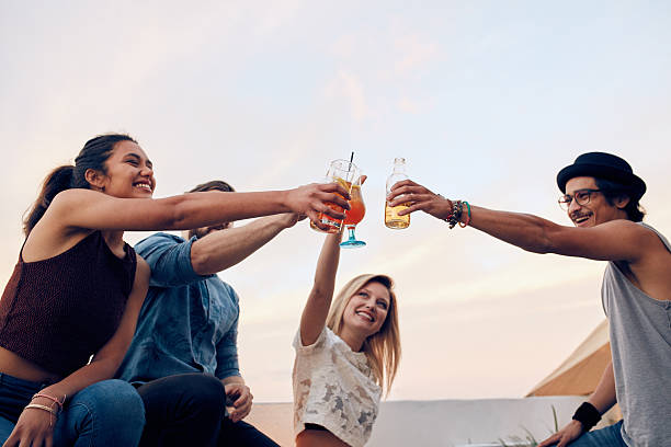 istock Happy friends celebrating the success 503417700