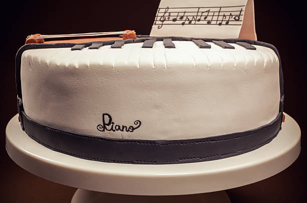 istock Cake In Shape of Piano and Cello 503419754