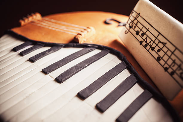 istock Cake In Shape of Piano and Cello 503419806
