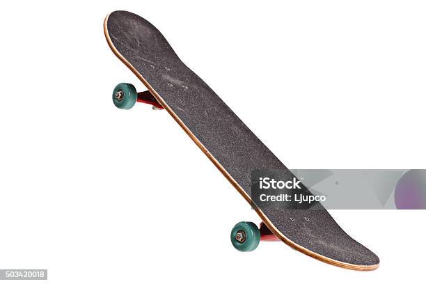 Skateboard Isolated On White Background Stock Photo - Download Image Now - Cut Out, Skateboard, Skateboarding