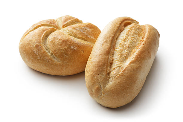 istock Bread: Kaiser Roll and Pistolet Isolated on White Background 503420388
