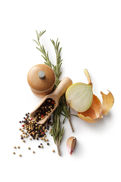 istock Ingredients: Pepper, Onion, Garlic and Rosemary 503420956