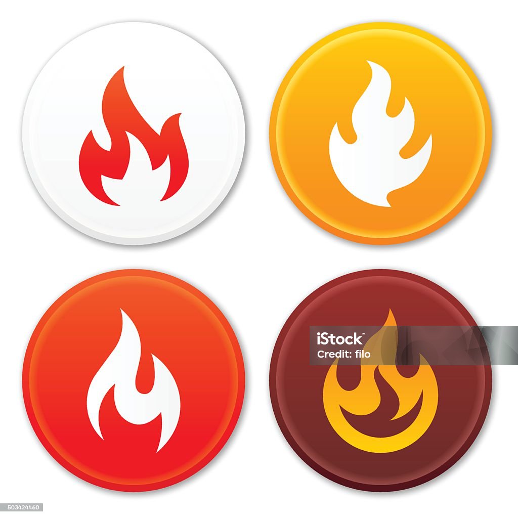 Flame Symbols Flame symbols and icon collection. EPS 10 file. Transparency effects used on highlight elements. Flame stock vector