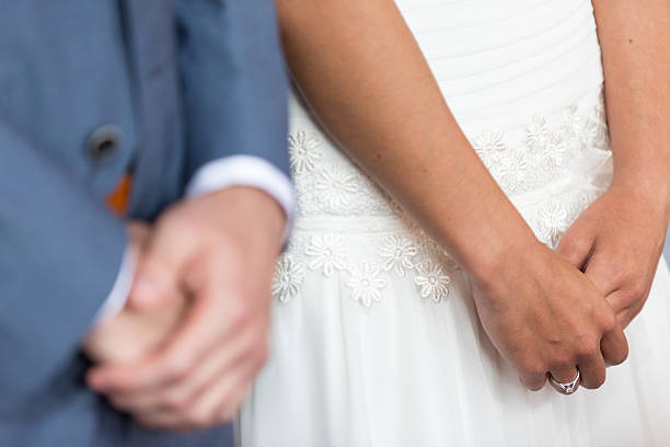 istock Hands of Bride and groom 503425480