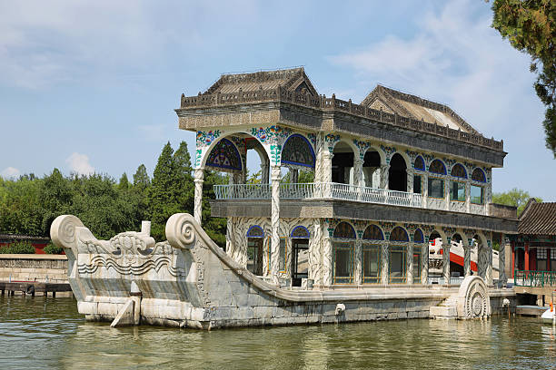 istock Marble boat at the summer palace 503427022