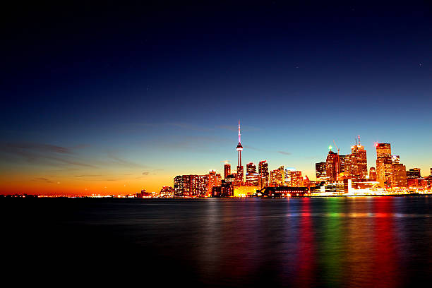 istock Toronto with rainbow in lake 503427472