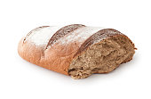 Broken Rye Bread , isolated