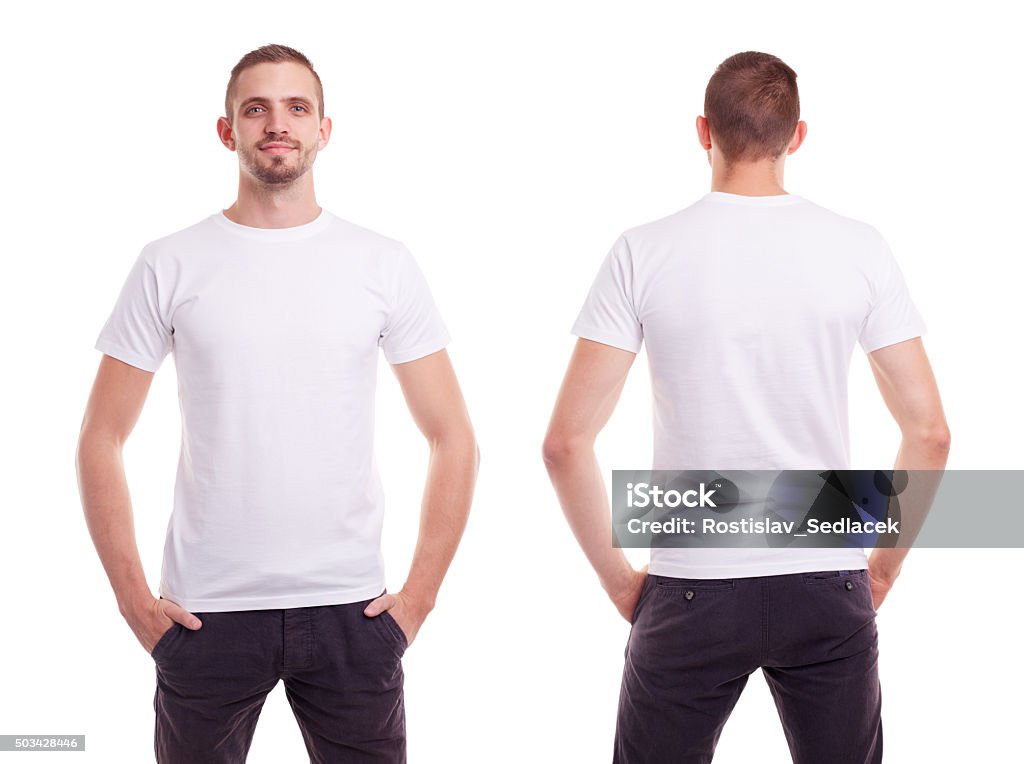 Homme en t-shirt blanc - Photo de Hommes libre de droits