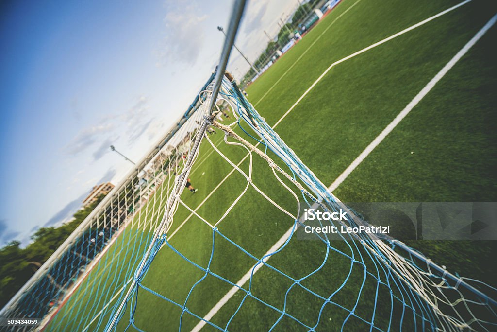 Soccer field during a match Soccer field during a match. At The Edge Of Stock Photo