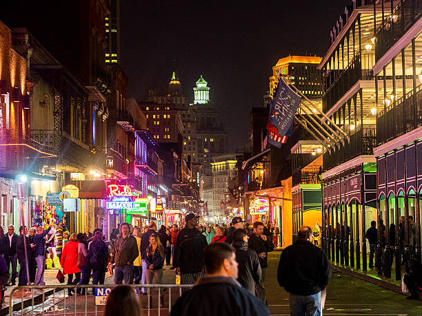 istock Bourbon Street Crowd, New Orleans 503435647