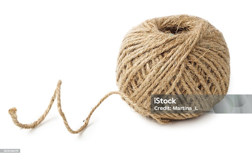 Skein of rope Skein of rope isolated on white background Cut Out Stock Photo