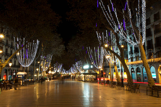 istock Barcelona. Las Ramblas in the evening. 503436713