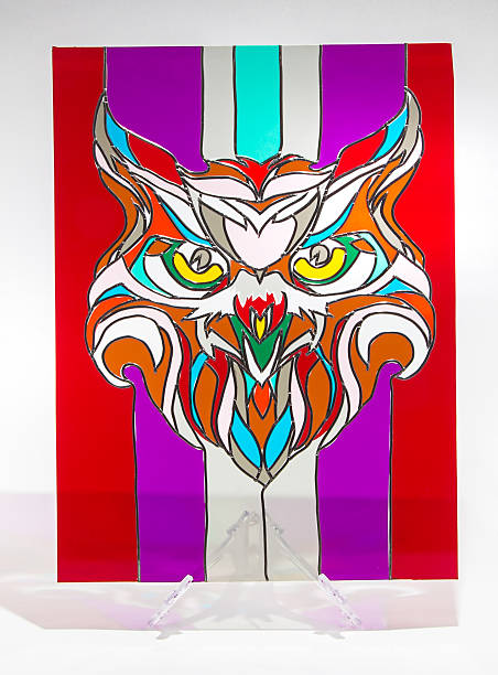 Stained glass - head of the beast