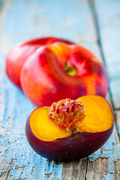 istock fresh organic flat nectarines on an old wooden background 503452615