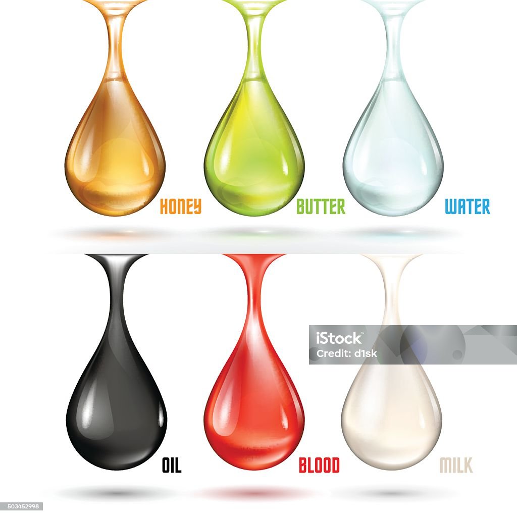 Different Drop Image Different Drops Stock Illustration - Download Image Now - Black Color ...