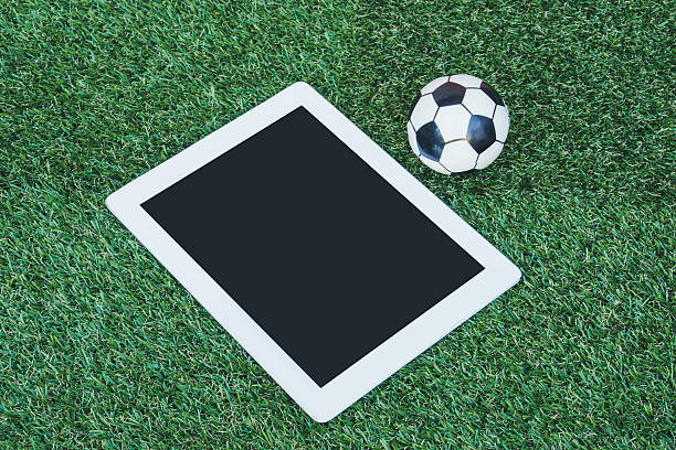 istock Digital Tablet and Mini Soccer Football 503453912