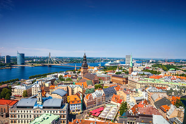 istock Riga Old Town, beautiful view over the city 503454012