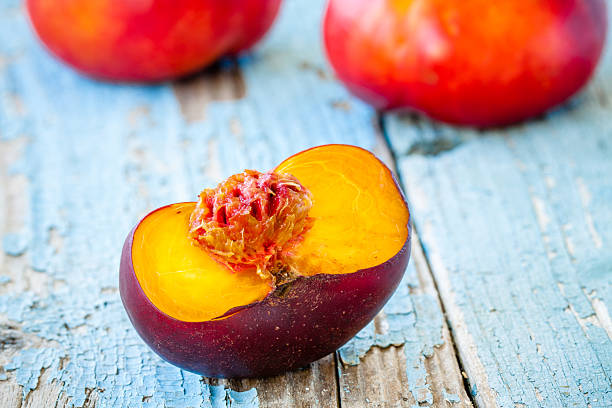 istock fresh organic flat nectarines on an old wooden background 503454039