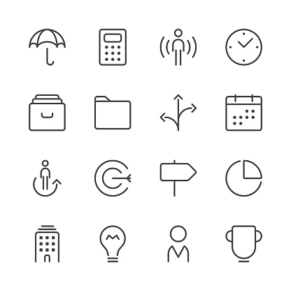 Set of 16 professional and pixel perfect icons ready to be used in all kinds of design projects. EPS 10 file.