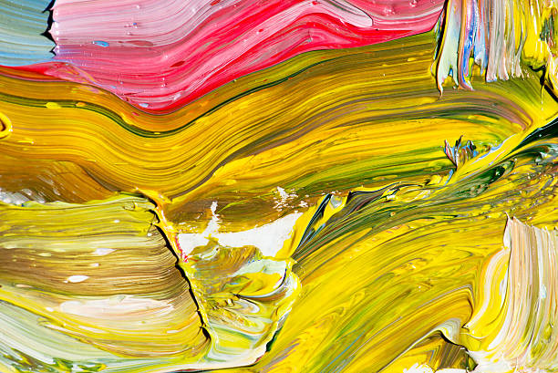 istock Abstract art background. Hand-painted background 503456195