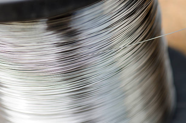 istock stainless steel wire coil 503456323