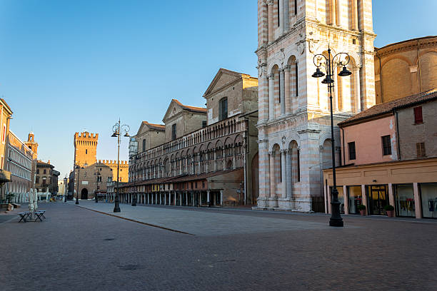 Downtown of Ferrara, Trento and Trieste square